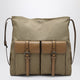 Prada Khaki Prada Route Canvas And Leather Crossbody Bag