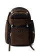 Prada Black Brown Polyamide Backpack