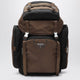 Prada Backpack In Re-Nylon And Leather Black / Burnt