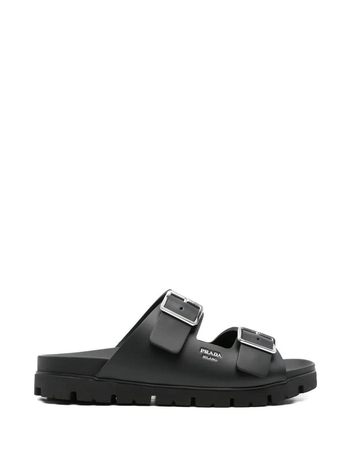 Prada Strap Sandals With Buckle