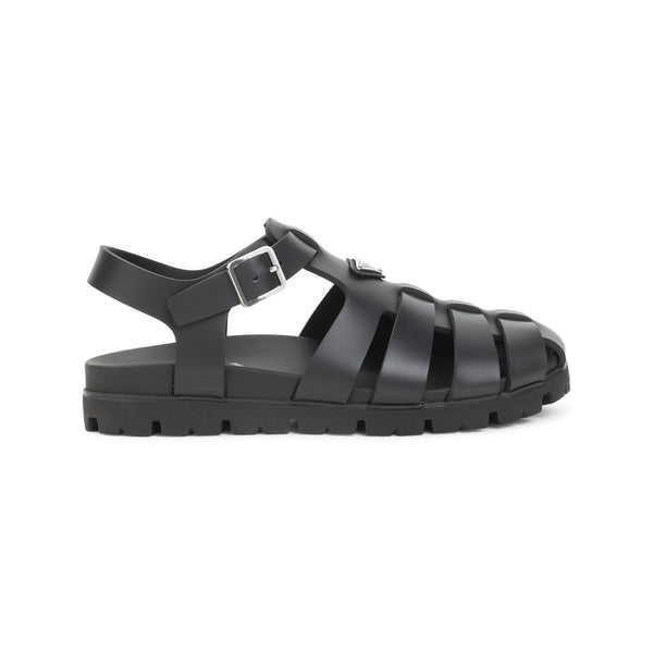 Prada Black Eva Sandals