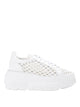 Casadei White Calfskin Sneakers