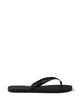 Prada Logo Embossed Leather Flip Flop Sandals