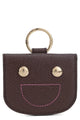 Longchamp Leather Card Holder With Ring