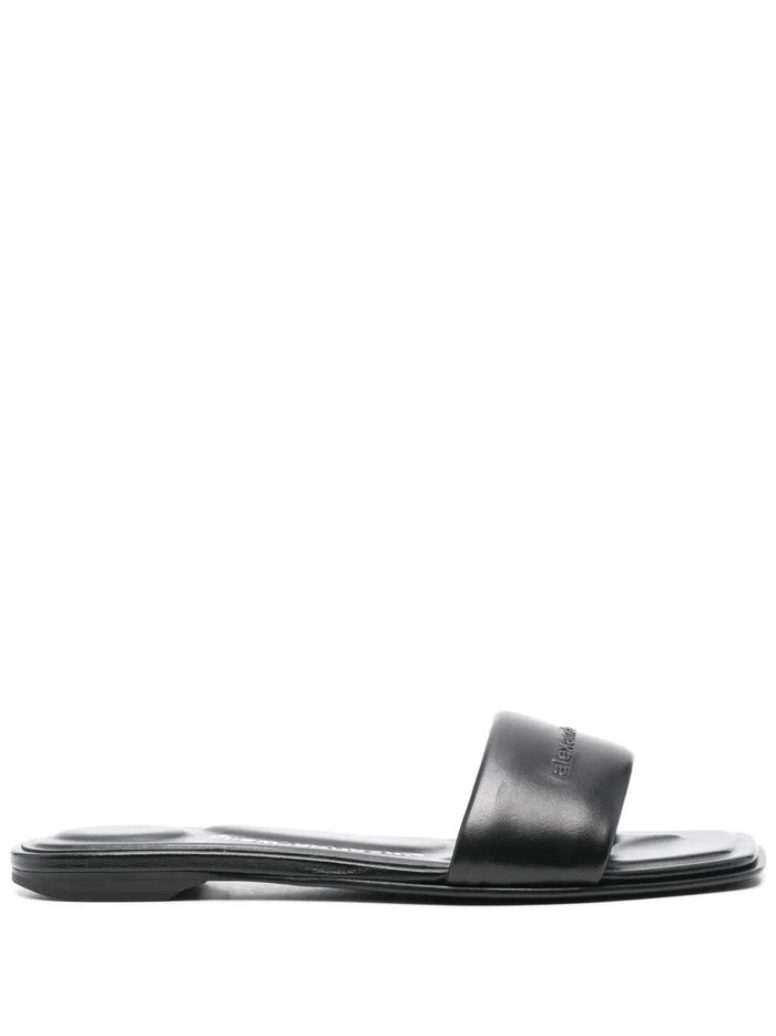 Alexander Wang Black Cotton Sandals
