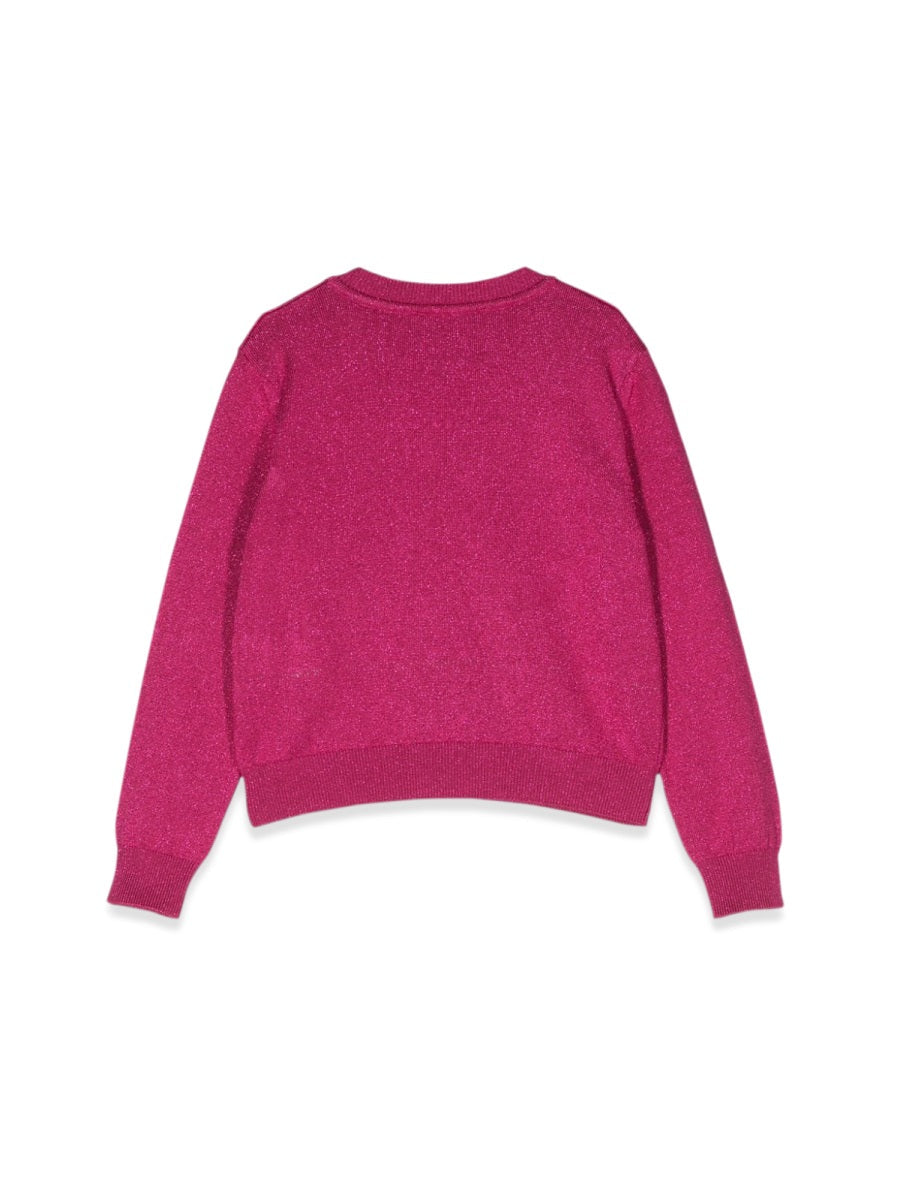 Versace Crew Neck Pullover With Embroidered Logo