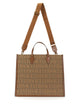 Versace Shopper Bag With Allover Logo