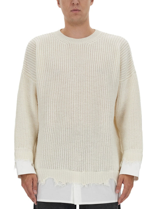 Mm6 Maison Margiela Shirt Bottom Sweater
