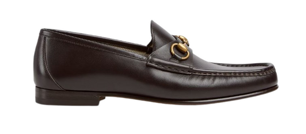 Gucci Dark Brown Leather Horsebit 1953 Loafers