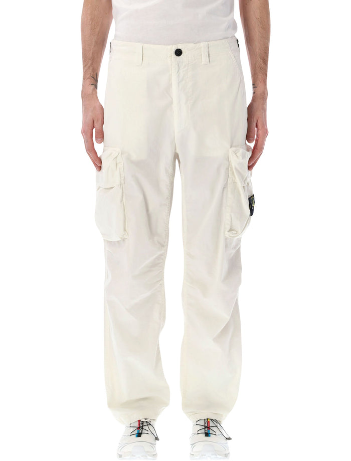 Stone Island Stone Island Cotton Nylon Micro Ripstop Cargo Trousers