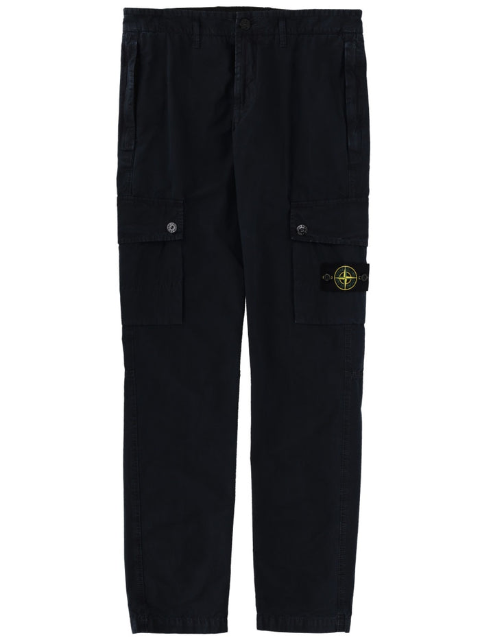 Stone Island Cargo Pants With Logo Patch