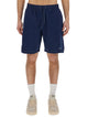 Msgm Bermuda Shorts With Embroidered Logo