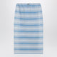 Prada Gonna Midi In Piquet A Righe Celeste