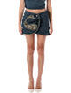Magda Butrym Floral Detail Denim Mini Skirt