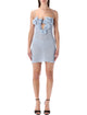 Magda Butrym Magda Butrym Light Blue Floral Crepe Mini Dress