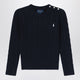 Polo Ralph Lauren Navy Blue Cotton Cable-Knit Jumper