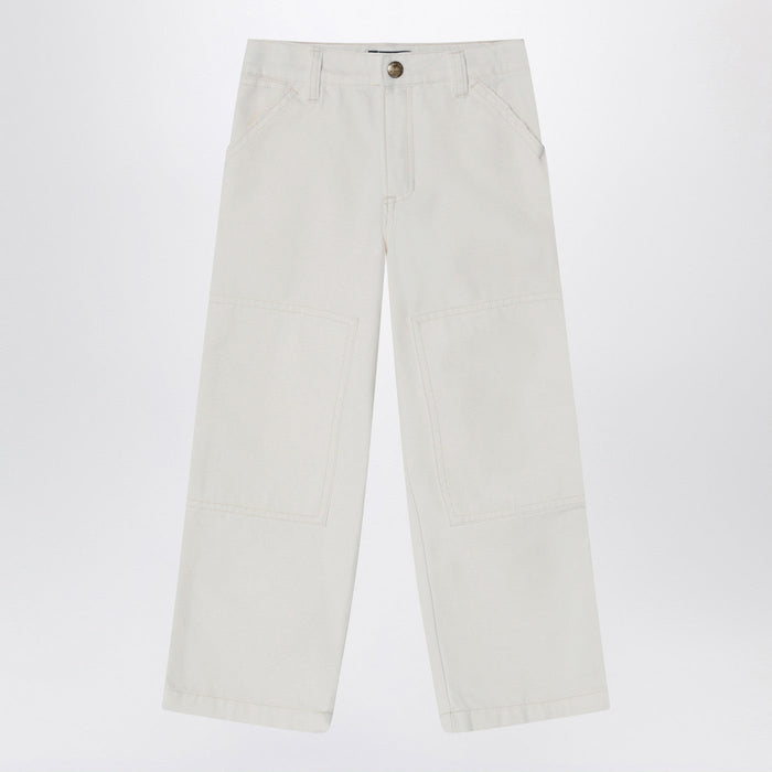 Polo Ralph Lauren White Cotton Trousers