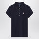 Polo Ralph Lauren Navy Blue Cotton Polo Shirt With Embroidered Logo