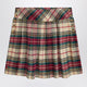 Polo Ralph Lauren Cream/Red Cotton Twill Tartan Skirt