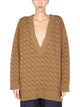 Jejia V-Neck Jacquard Sweater