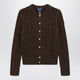 Polo Ralph Lauren Brown Cotton Cable-Knit Cardigan