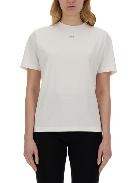 Off-White T-Shirt With Logo