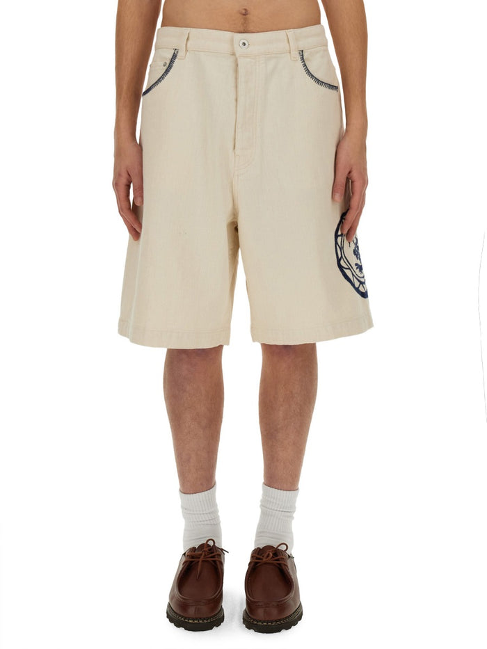 Drôle De Monsieur Cotton Bermuda Shorts