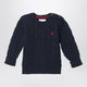 Polo Ralph Lauren Navy Blue Cotton Cable-Knit Sweater