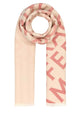 Ferragamo Embroidered Wool Blend Reversible Scarf