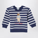 Polo Ralph Lauren White/Navy Blue Striped Sweatshirt With Print
