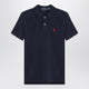 Polo Ralph Lauren Navy Blue Cotton Polo Shirt With Embroidered Logo