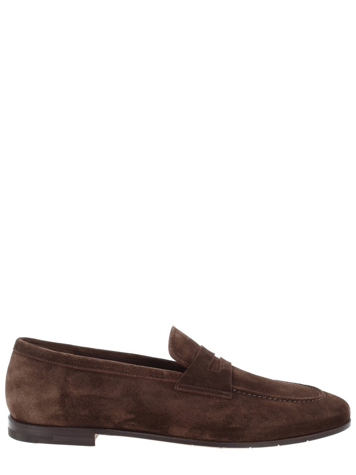 Premiata Blue Calf Leather Loafers