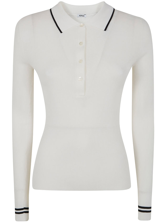 Aspesi Long Sleeves Polo Neck Sweater