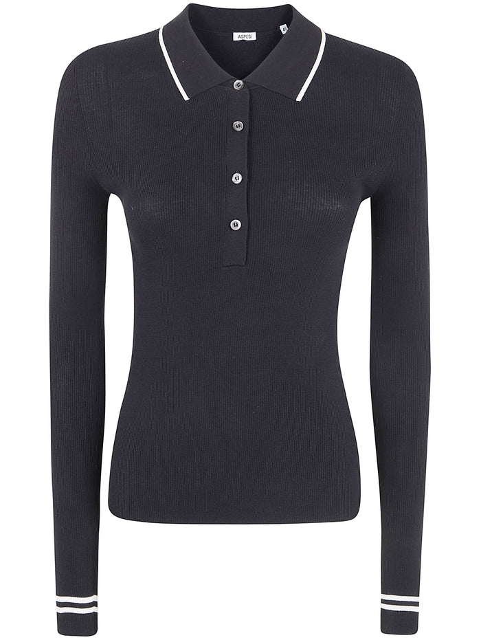 Aspesi Long Sleeves Polo Neck Sweater