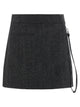 Courreges 'Zipped Caviar Mini' Skirt