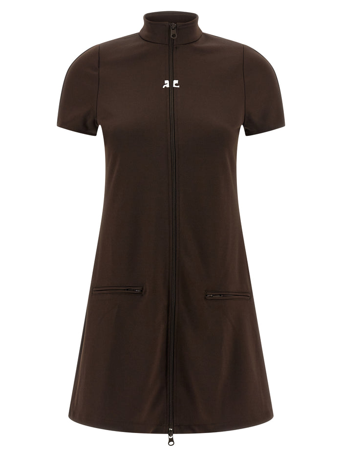Courreges 'Interlock Tracksuit Mini' Dress