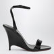 Christian Louboutin Miss Z Black Patent Leather Wedge Sandals