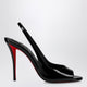 Christian Louboutin Sofia Z Slingback Pumps In Black Patent Leather