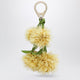 Christian Louboutin Leather Bag Charm In The Shape Of A Mimosa