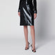 Courrèges Knee-Length Lined Vinyl Skirt In Black