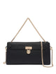 Michael Kors Black Leather Top Zip Wallet
