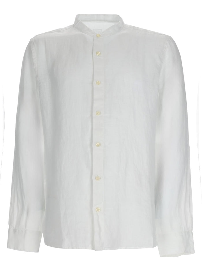 120% Lino White Linen Shirt