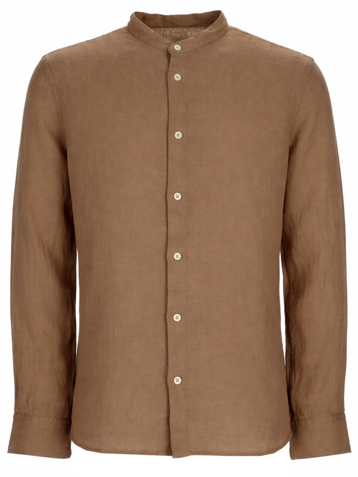 120% Lino Beige Linen Shirt