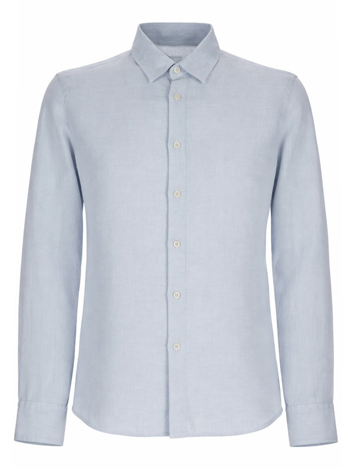 120% Lino White Linen Shirt