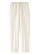120% Lino Pantalone In Lino Con Coulisse