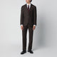 Luigi Bianchi Brown Single-Breasted Wool Suit