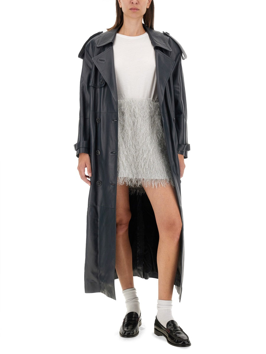 Salvatore Santoro Leather Trench Coat
