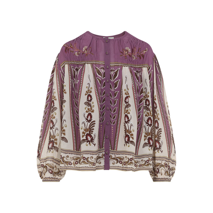 Farm Rio Sand Ainika Delicate Viscose Blouse