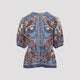 Farm Rio Light Blue Paisley Scarf Cotton Shirt