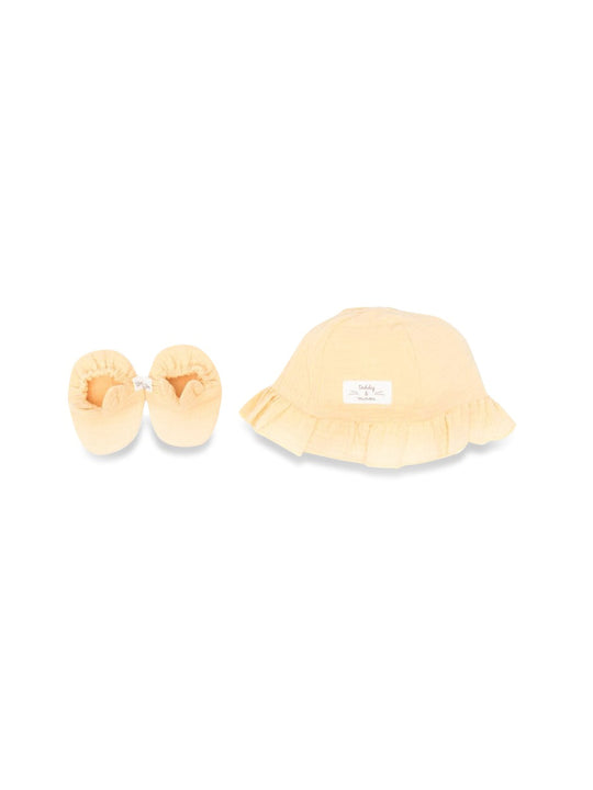 Teddy & Minou Hat Set With Booties